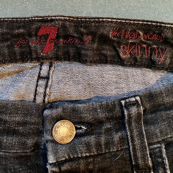 7 For All Mankind High Waisted Skinny jeans - Picture 4 of 4